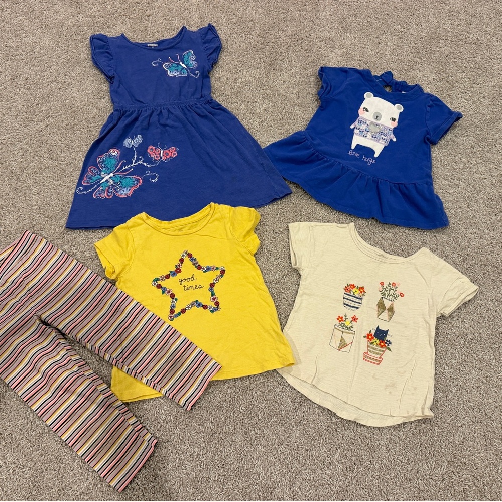 Gymboree and Gap Brands Girls' Assorted Tops and Leggings Size 5